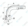 90 JIC Female 74 Cone Seat Hydraulic Fittings