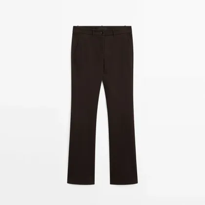 Women's casual style versatile slim fit version low waist flared pants