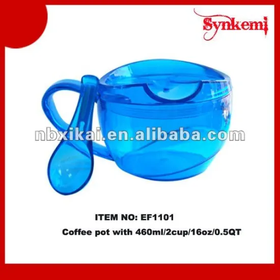 Be free from BPA plastic coffee cup set wholesale