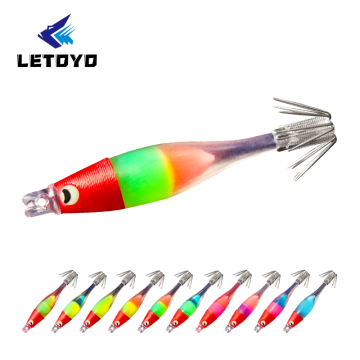 Letoyo uv luminous blasen 50 mm Jig -Tintenfischhaken zum Angeln Köder