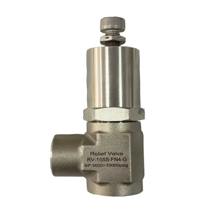 High Pressure Stainless Steel Safety Relief Valve - HYDR-STAR Similar to Swagelok