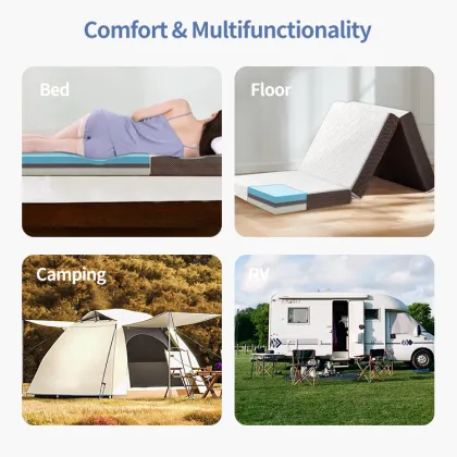 Tri-Fold Memory Foam Mattress