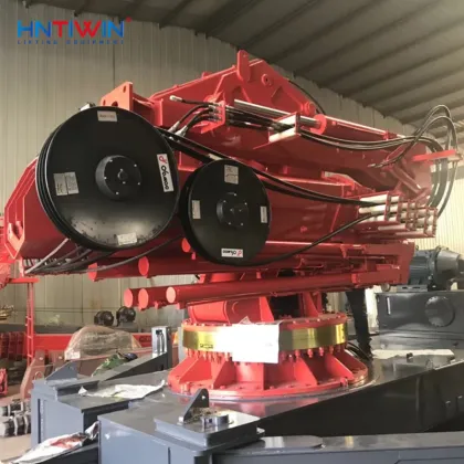 Discounted Marine Electric Hydraulic Knuckle Boom Deck Crane Barge for Sale