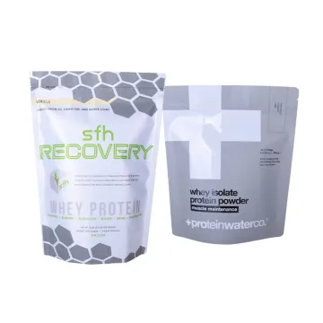 High Barrier Aluminum Ziplock Whey Protein Powder Bags