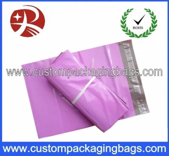 Pink Ldpe Custom Printed Self Sealing Poly Mailing Bags For Mailers