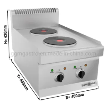 Commercial restaurant Equipment Electric Cooking Cooker Stove with 2 Round Plates