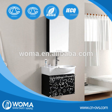 3154A vanity with inner stainless steel cargo shelf