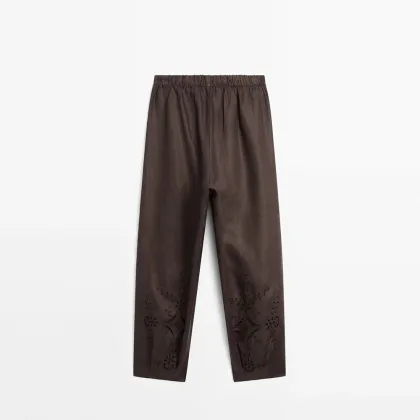 Women's casual simple French high-end lantern pants casual pants