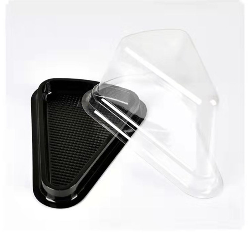 High Quality Triangle Clear Plastic Pet Cake Container