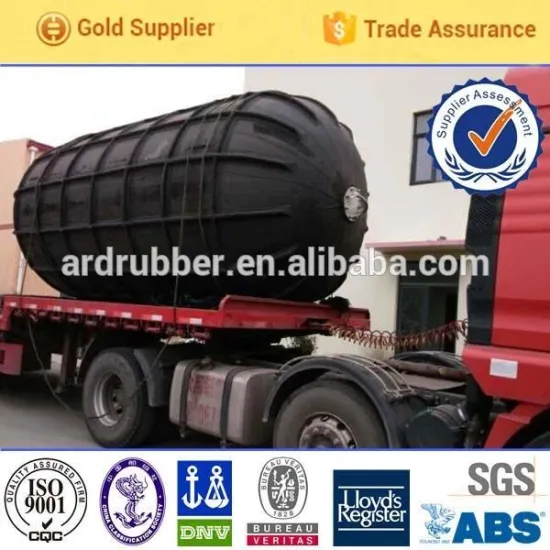 inflatable rubber fender with chain and tires rubbe fender