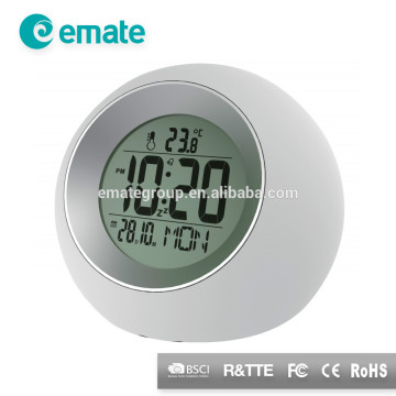 Portable spherical clock thermometer alarm with natural music