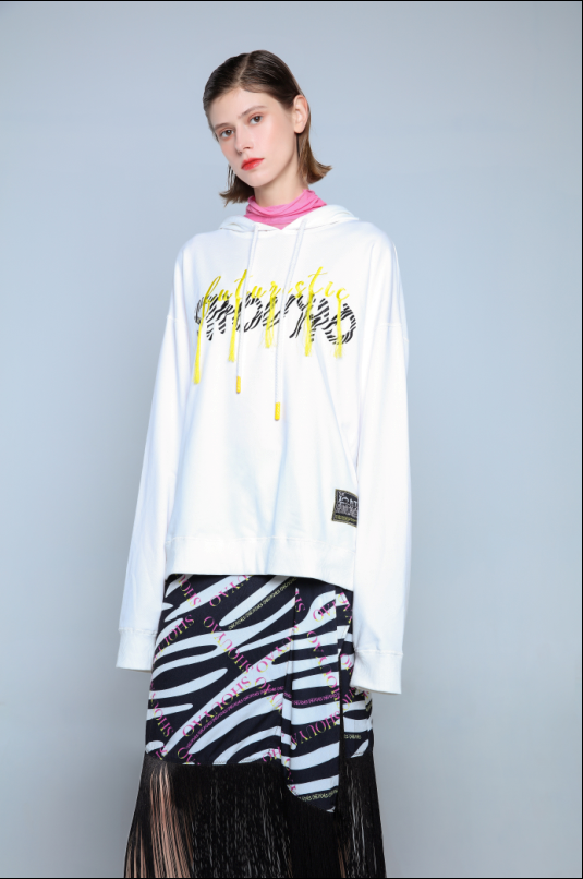 LADIES LONG SLEEVE KNIT HOODIE