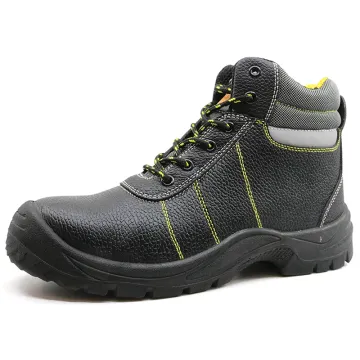 Anti slip steel toe construction safety shoes