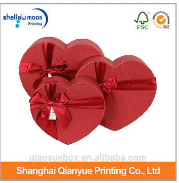 wholesale high quality custom eco-friendly heart shape candy box