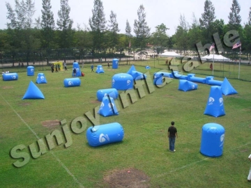 2016 inflatable paintball marker bunkers obstacle