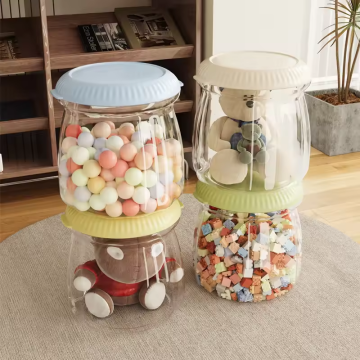 Transparent Pet Plastic Multi-Functional Children's Toy Storage Stool