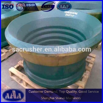 High manganese fixed mantle parts ,cone crusher wear parts, concave and mantle parts for cone crusher