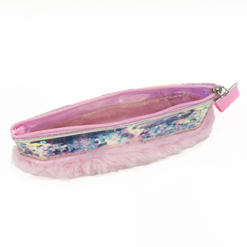 Glitter Plush Pencil Case 2 Glitter Plush Pencil Case 2