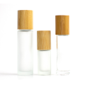 Glass Roll on Bottle with Bamboo Lid