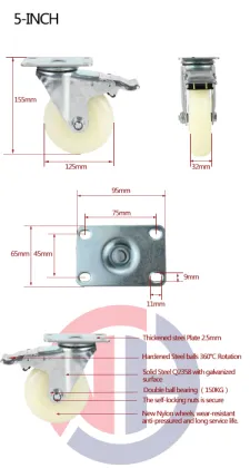 4 inch universal wheel heavy duty caster wheels