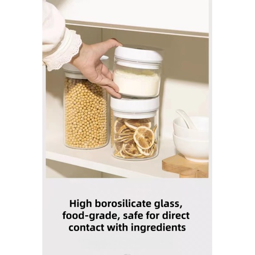 Multifunctional 4-Piece Vacuum Sealed Food Container with Can and Tank