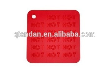 FDA heat resistant silicone mat/silicon pot holder