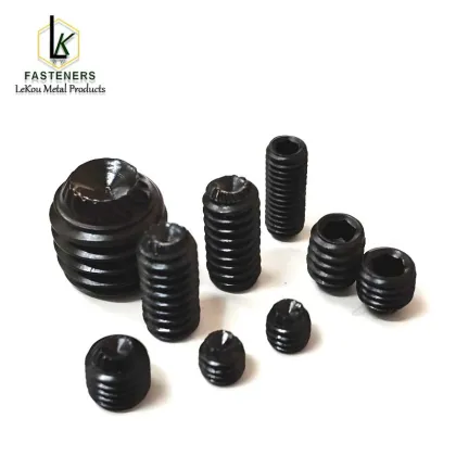 Serrated-Locking Alloy Steel Cup-Tip Set Screws