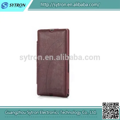 High quality leather pu case for Sony Xperia Z L36I L36H