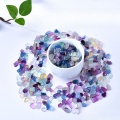 Multi Size Natural Fluorite Chips Bead Fluorite Tumbled Stone Irregular Shaped Healing Crystal Loose Beads for Home Decoration