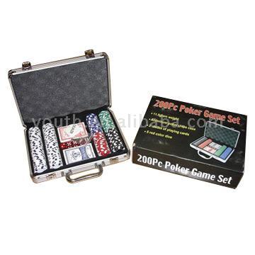 200pc Poker Chips with Color Box