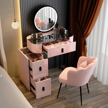 2024 YD Stylish Modern Beautiful Women Wireless Charging Dressing Table Chair Set