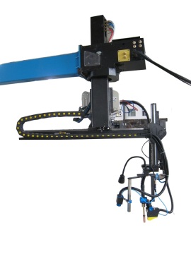 Spiral plate heat exchanger cutting robot