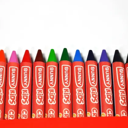 Colorful Art Drawing Non-Toxic Crayon Set - 12 Colors for Kids