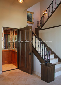 Small machine room and cheap 13 person and 1.75m/s elevator lift