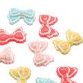 Kawaii Bow Tie Resin Cabochon Girls Hairpin Diy Art Decor Pendant Jewelry Ornament Parts Keychain Making