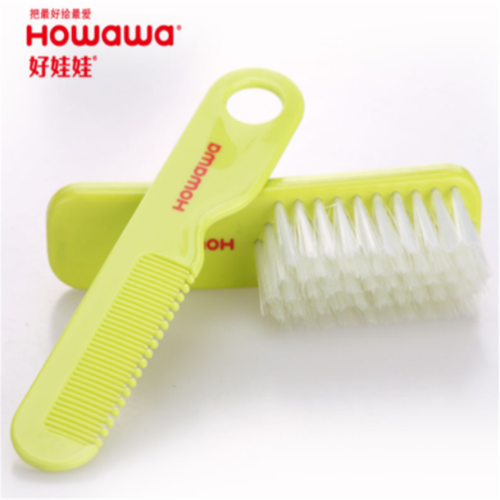 Accessoire de lavage de cheveux en plastique bébé brosse et peigne