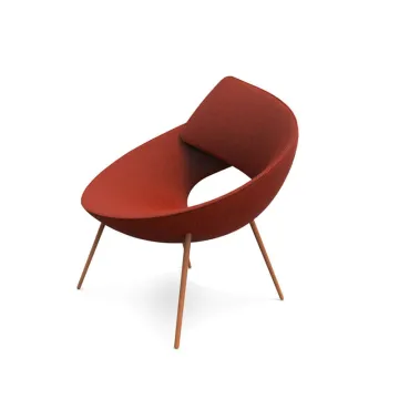 Modern design living room chair Lock Bonaldo Armchair