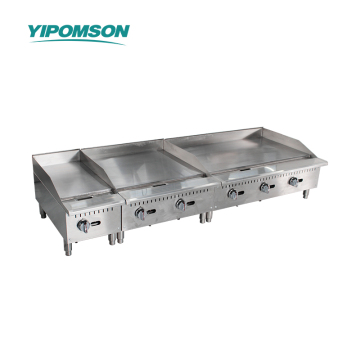 Quick cook gas griddle for commercial use