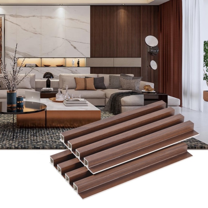 แผงผนัง WPC ที่ทันสมัยและลิ้นกันน้ำและแผงร่อง