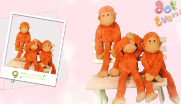 Funny plush toy monkeys