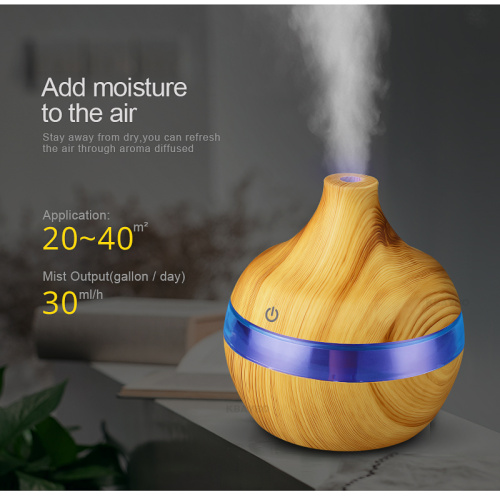 Innovation 300ml Wood Grain Cool Mist Diffuser Humidifier
