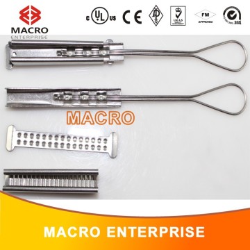 stainless steel wire rope clamp/fiber optic cable clamp