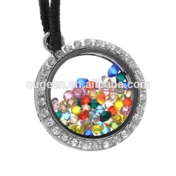2015 fashion rhinestone silver necklace pendant for women