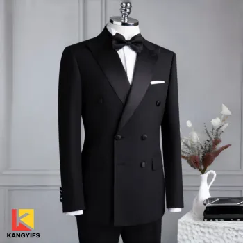Elegant Retro Groom Wedding Suit Design