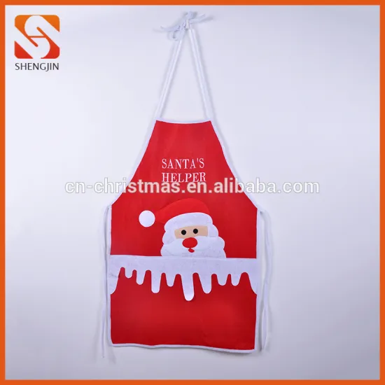 High quality Santa Claus Christmas children adult custom cooking apron
