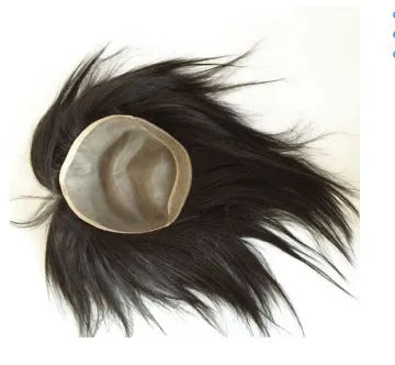 alibaba brazilian hair super thin skin toupee wholesale hair piece toupee for black men