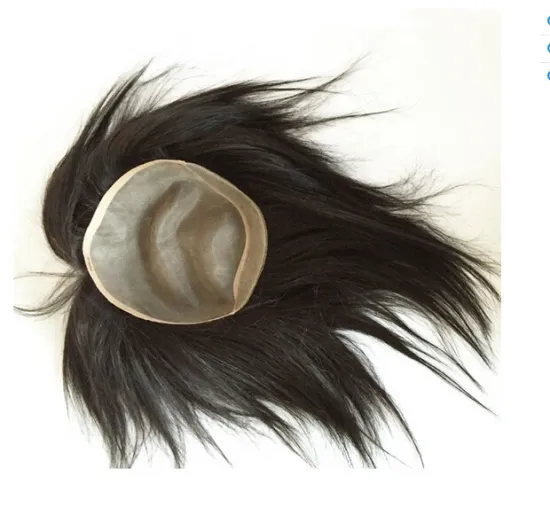 alibaba brazilian hair super thin skin toupee wholesale hair piece toupee for black men