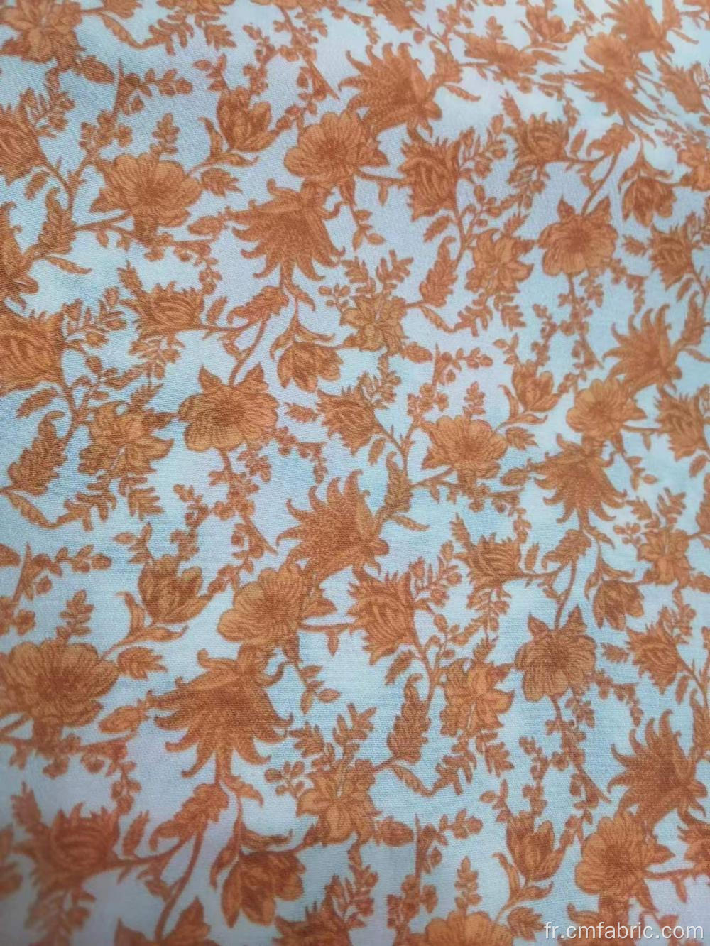 Tissu imprimé 100% Rayon Crepe