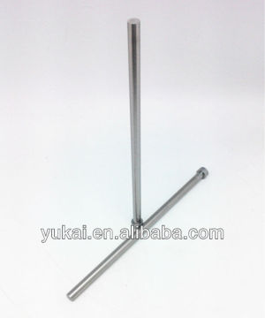 Tungsten carbide punch and pin with flat head