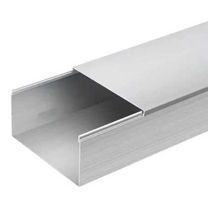 Durable 0.9mm Thickness Square Aluminum Alloy Decorative Electric Wire Cable Trunking